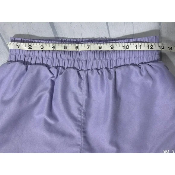 Wilo The Label Shorts Womens S Purple Lined Running Athletic Drawstring 2 in 1 - Picture 7 of 8